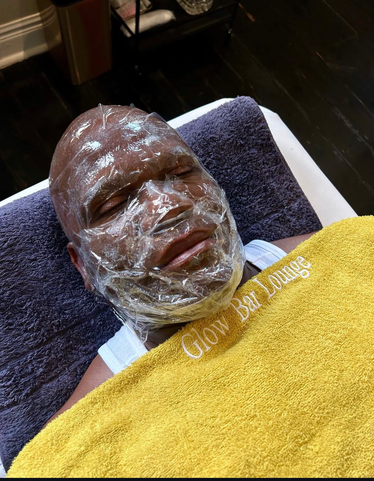 Client treatment at Glow Bar Lounge